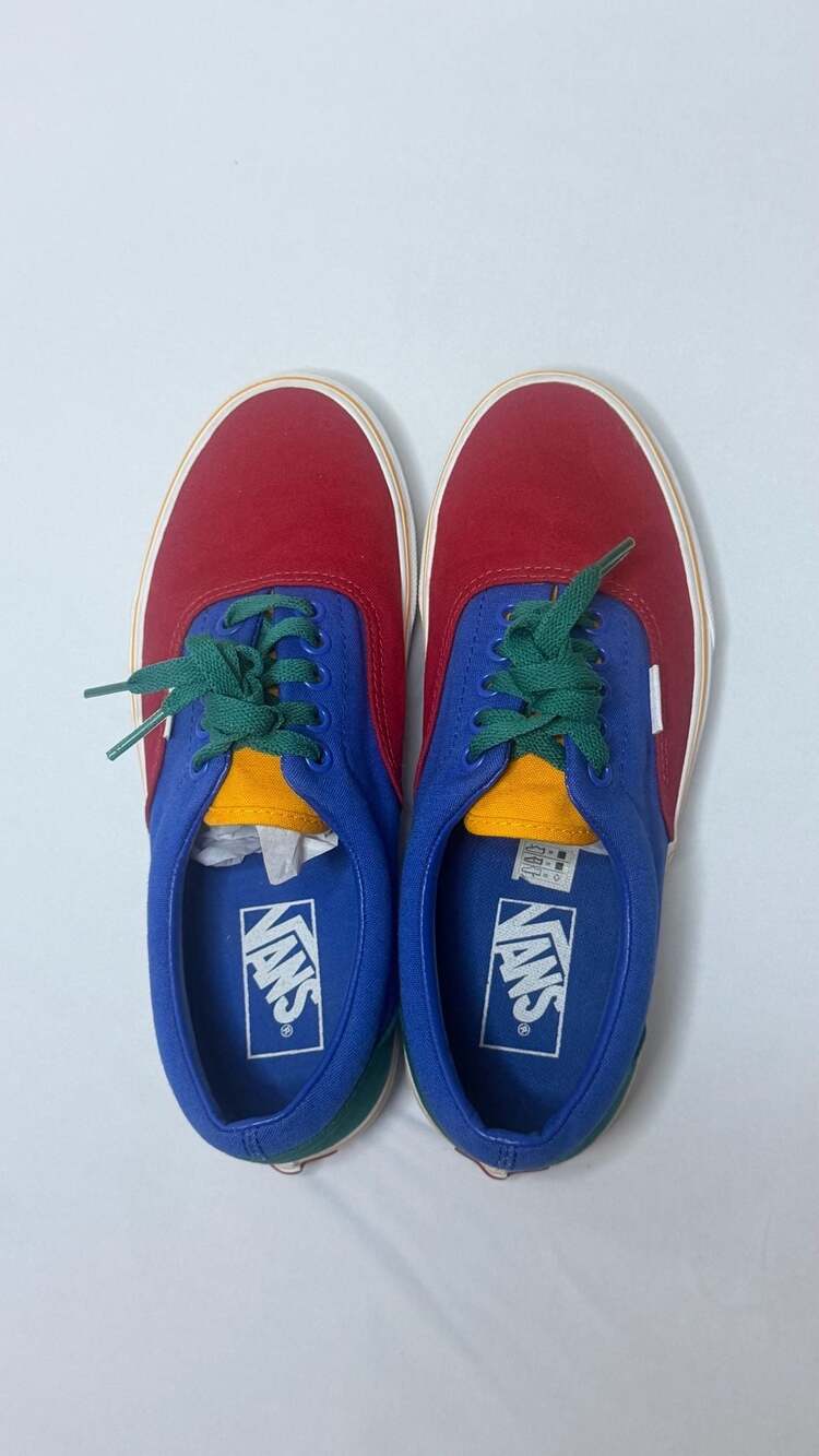 Vans Era 'Primary Block' Multicolor Sneakers ( men’s 6.5 women’s 8)